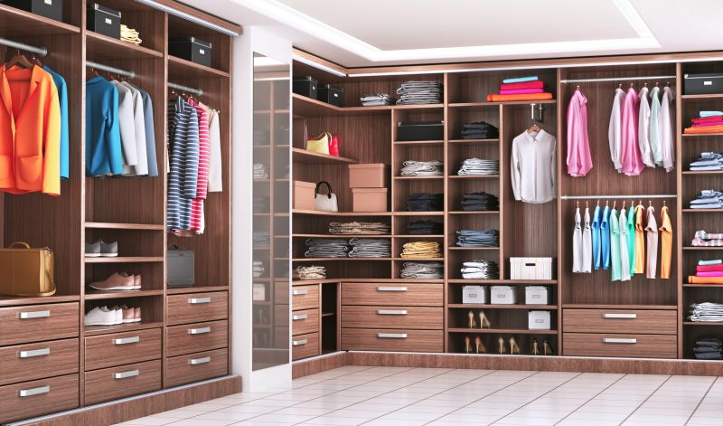 Walk-In Closet with Custom Storage