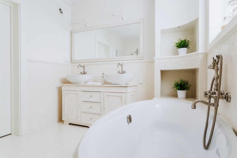 Modern Bathroom with New Bathtub